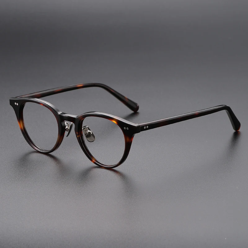 

Retro Board Frame Japanese Style Men Can Wear Color-changing Myopia Anti-blue Light Glasses Wear Anti-fog Glasses Without Makeup