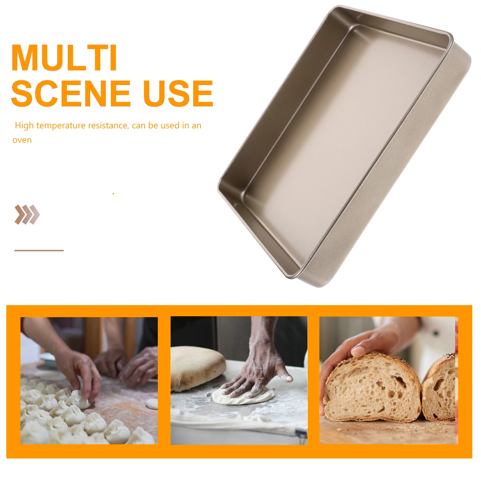 

11 Inch Square Non Stick Baking Pan Oven Bakeware Mold Cake Cookies Easy Clean Suitable Home Restaurant Kitchen Carbon