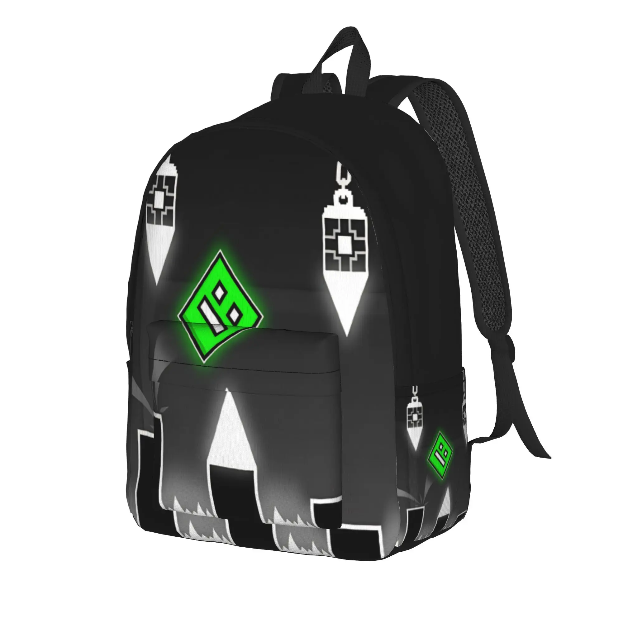 Geometry Cube game Classical Backpack Gift High School Business  Daypack for Men Women College Canvas Bags