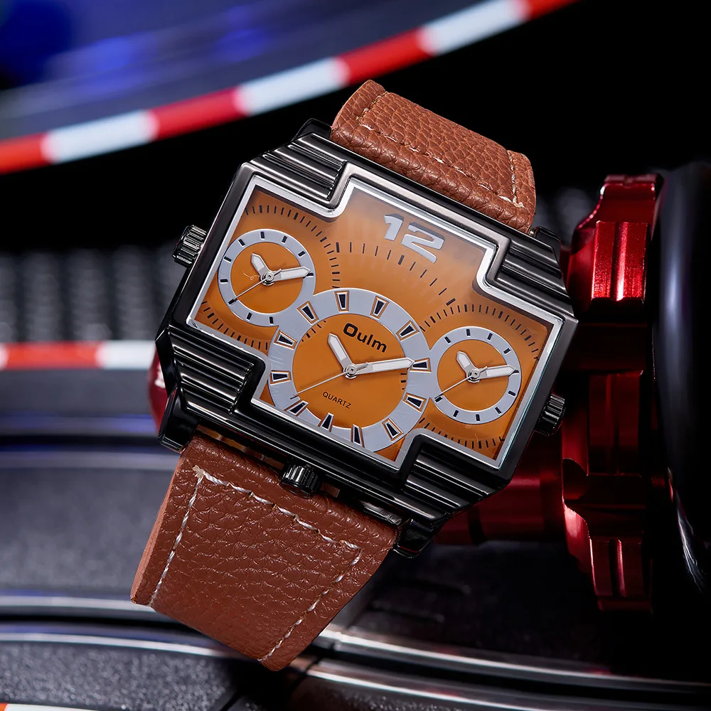 New military watch with large dial, personalized men's watch, trendy and fashionable quartz watch for men
