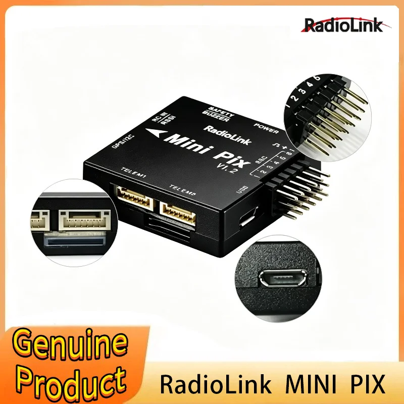 

Radiolink New Mini PIX V1.2 Flight Controller M10N GPS TS100/SE100 GPS Same As Pixhawk FC FPV Racing Drone Helicopter Airplane