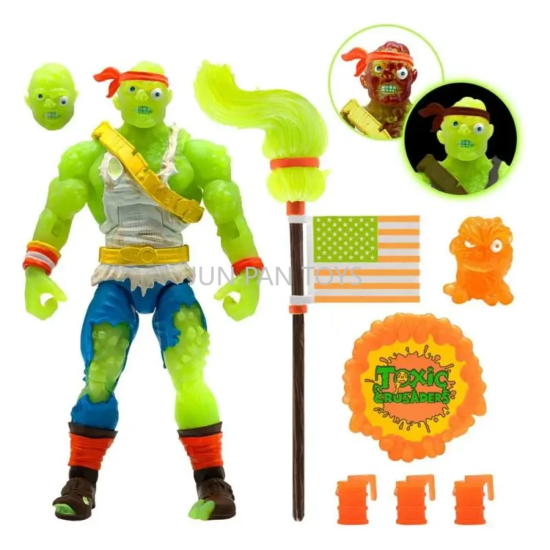 Super7 Toxic Crusader Ultimates Radioactive Red Rage Toxie Action Figure Collectible Figurines Children Toys Gifts for child