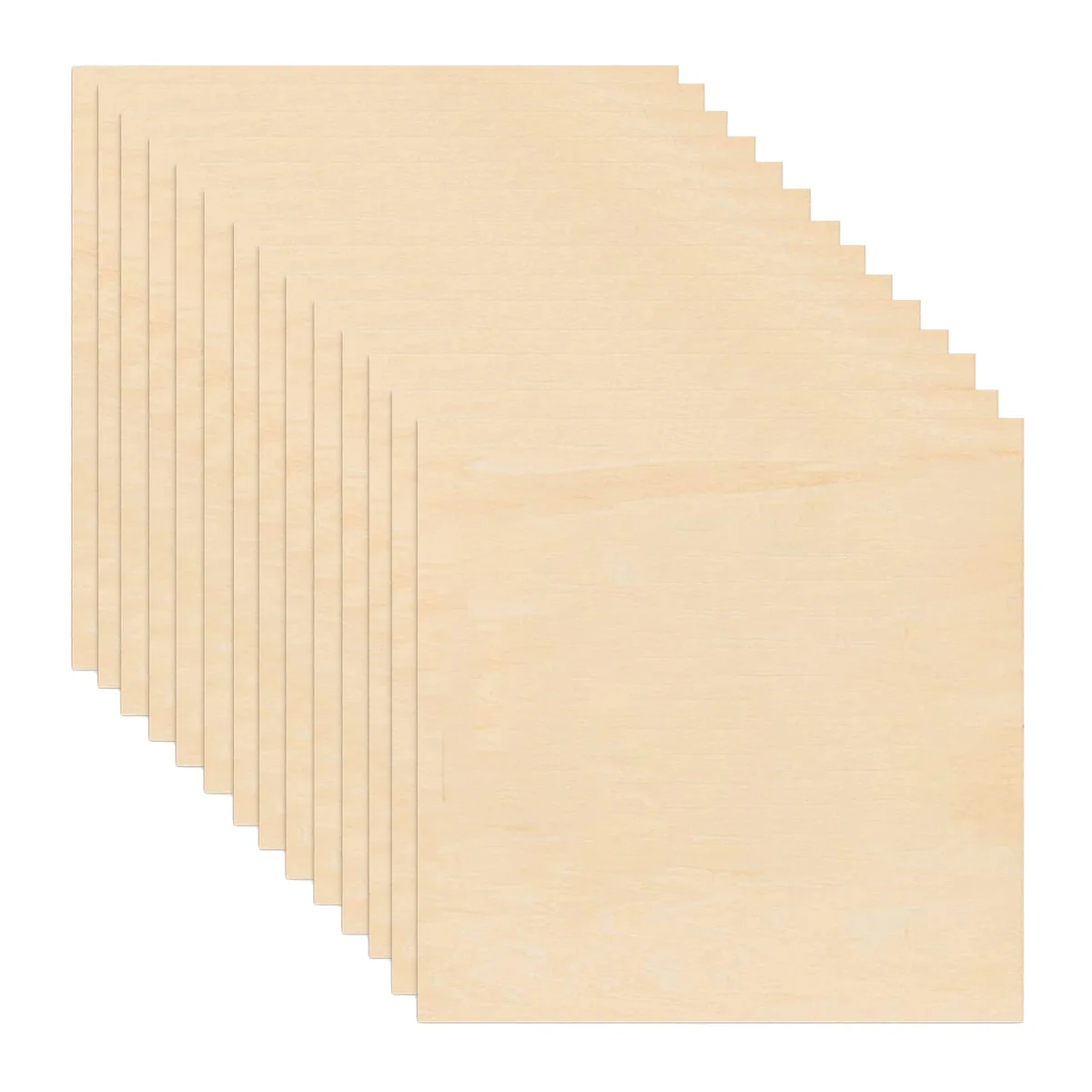 50 Verpakkingen 4X4 Inch Onafgewerkte Balsawood-Platen, 1/16 Inch Dunne Houten Platen Ambachtelijke Houten Plaat Multiplex Voor Ambachten