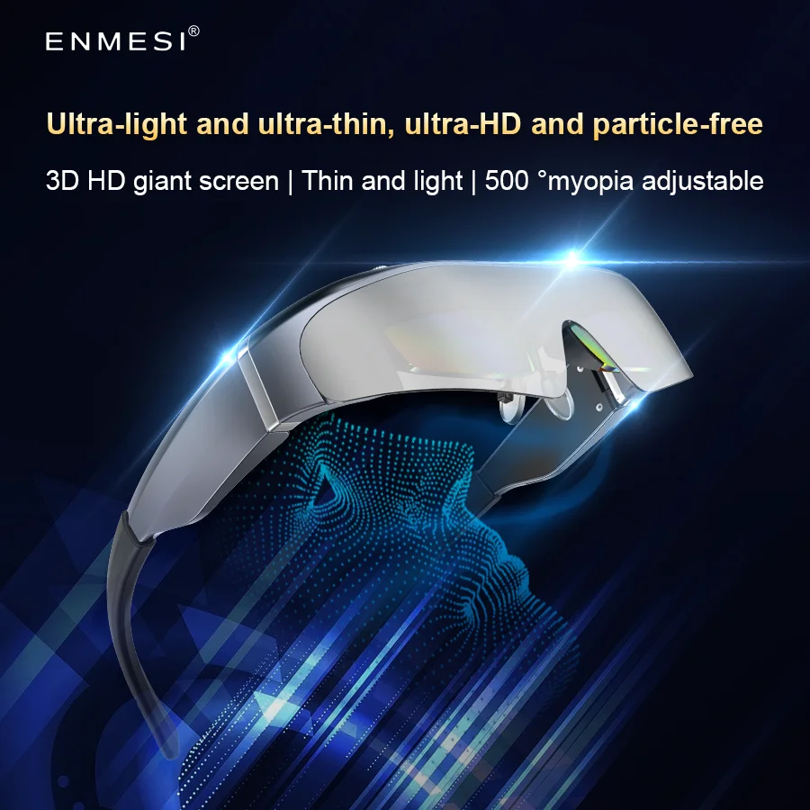 ENMESI V20 AR Smart Glasses All-in-One 3D 4K Display Headset Steam Phone/Computer Not VR Virtual Reality Metaverse Games