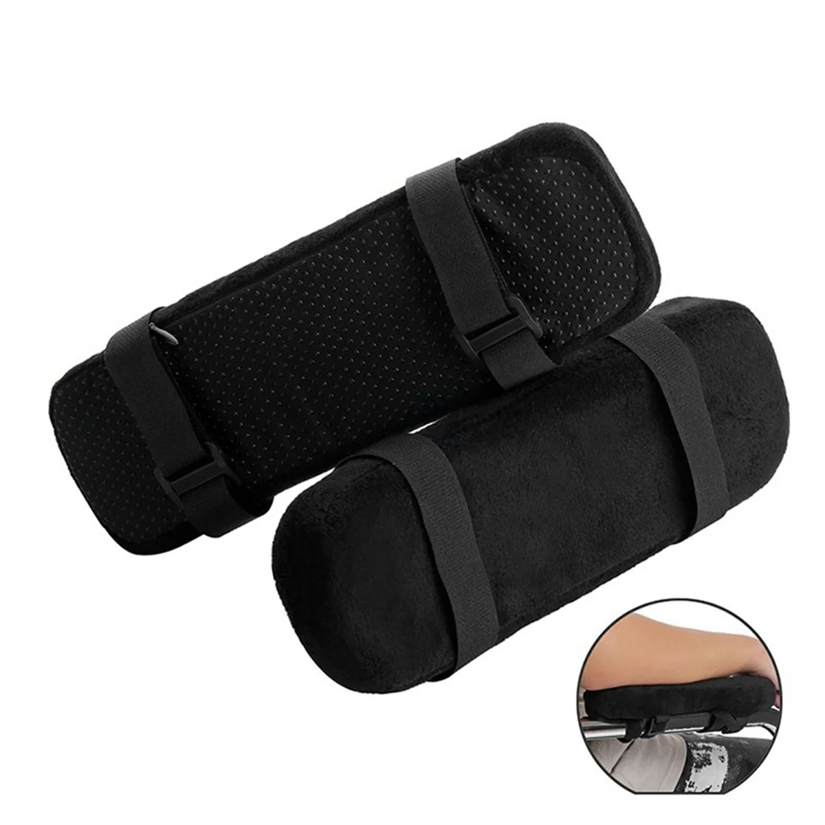 2Pcs Office Chair Parts Arm Pad Memory Foam Armrest Cover Cushion Pad For Home Office Chair Comfortable Elbow Pillow