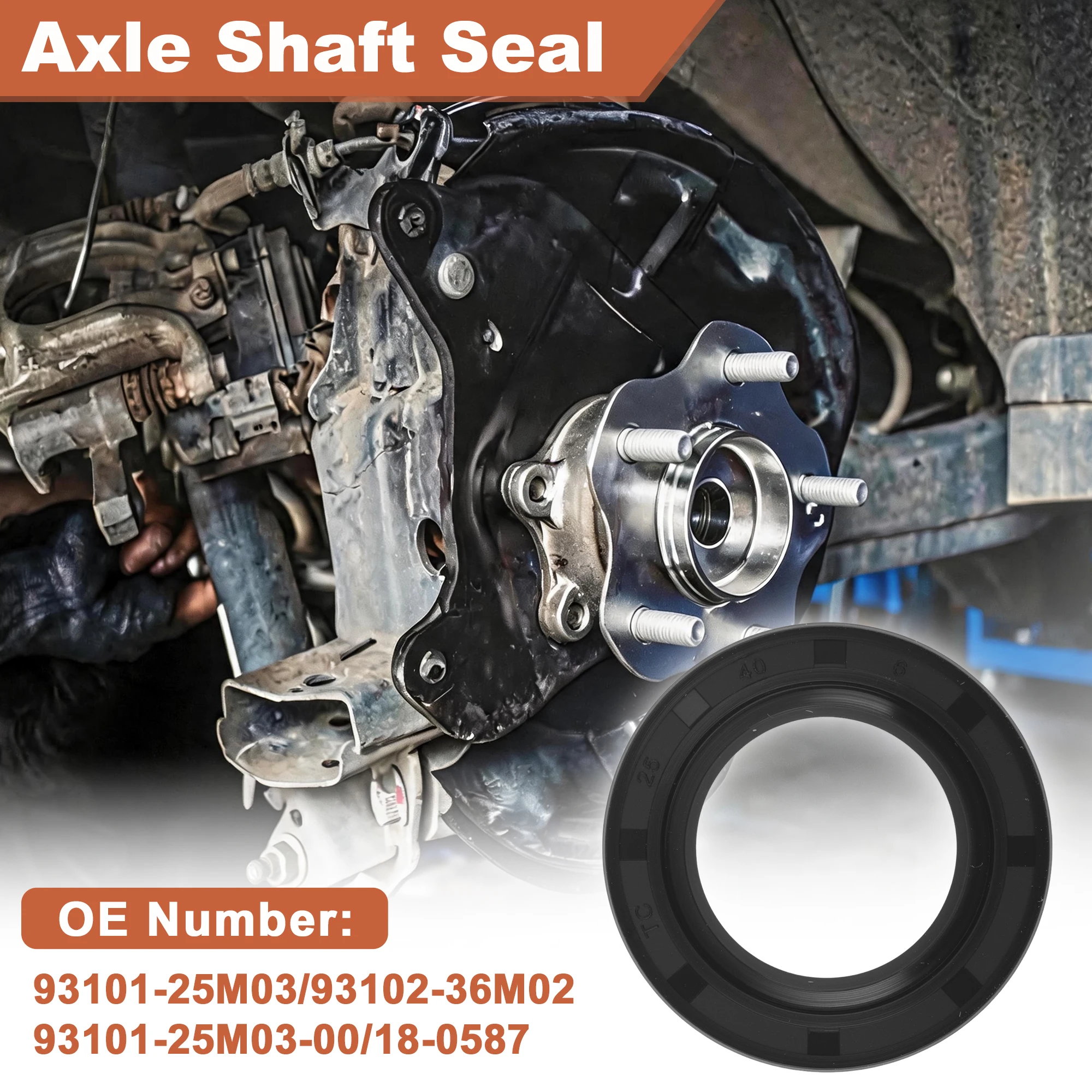 X Autohaux Axle Shaft Oil Seal for Yamaha 50G / F50A 1995-2005 93101-25M03