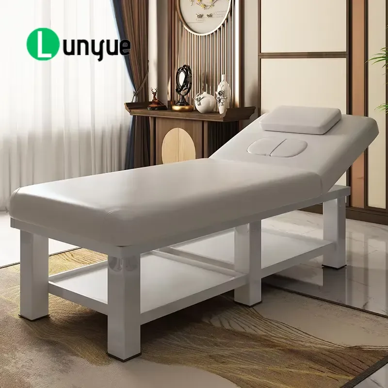 Portable Massage Bed Adjustable Beauty Lounge Chair Sturdy Construction Comfortable For Facial Eyelash Fitness Care