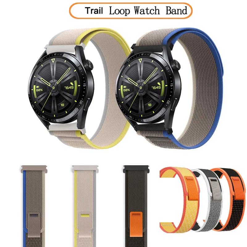 

Trail Loop Watch Band Nylon Strap For Huawei Watch GT5 GT3 GT4 SE GT2 GT2e Watch4 Watch3 Pro 41 42 43 46mm Smart Watchband