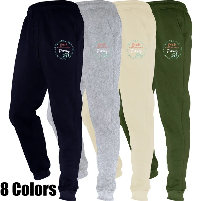

New Autumn Winter Printed Men's Joggers Breathable Sweatpants for Running Casual Sport Fitness Gym Trousers