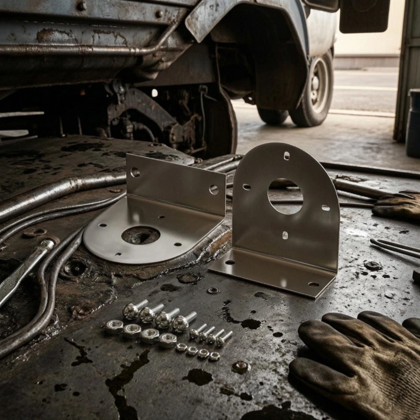 2 Pieces L-Shaped LED Light Bracket Long-Lasting Brackets with Screws L-Shaped Brackets Stable Hardware Adjustable