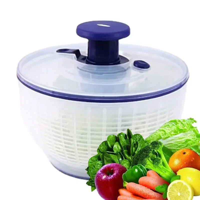 Salad Spinner Dryer Vegetable Fruit Food Dehydrator Quick Drying Multifunctio Manual Kitchen Household Vegetable Dehydrator