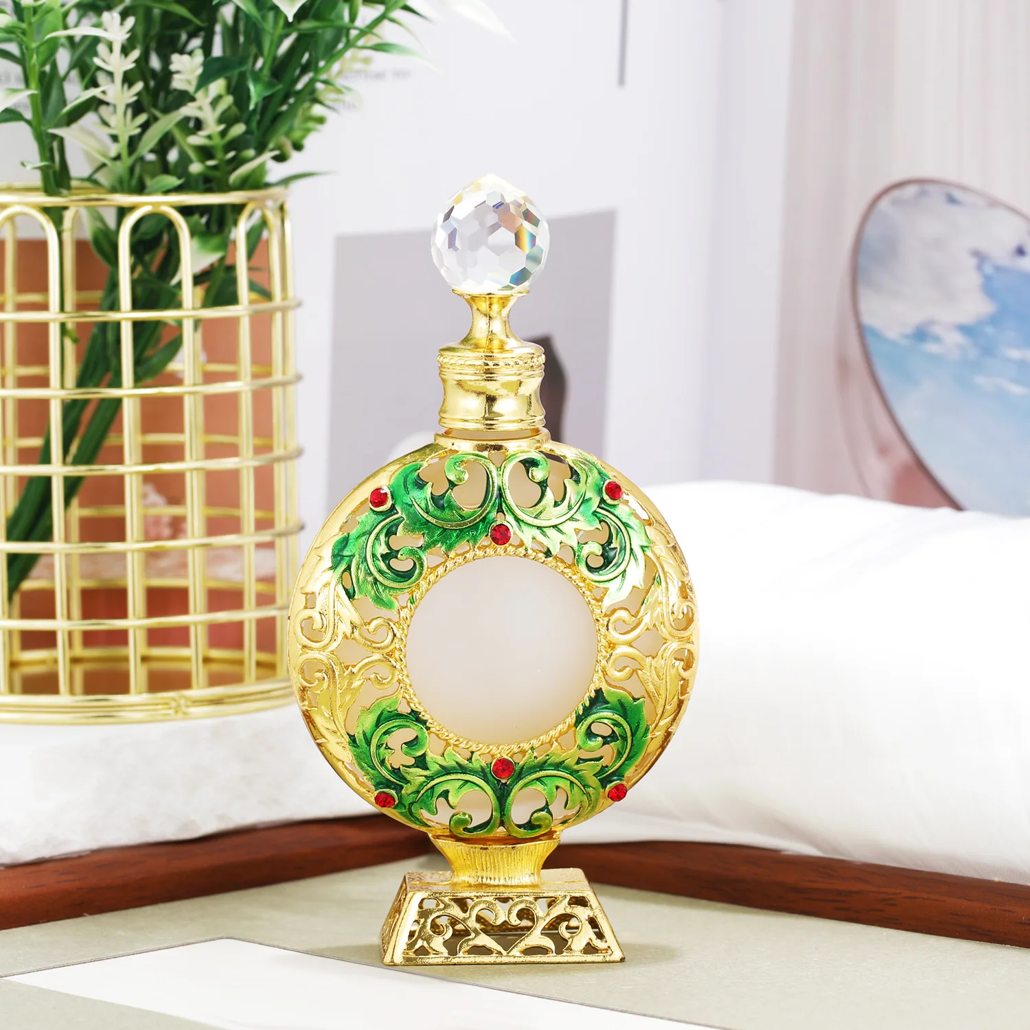 زجاجة عطر عتيقة من الزجاج الصوفي ، زجاجة عطر فارغة ، زيت عطري ، سفر ، صوفي ، عربي ، دبي ، 30 *