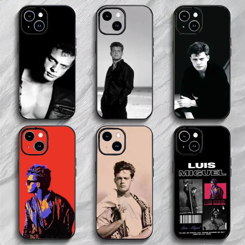 Funda para Teléfono del Cantante Atractivo L-Luis Miguel, Empaque Suave y Ligero para iPhone 17 16 15 14 13 Pro Max