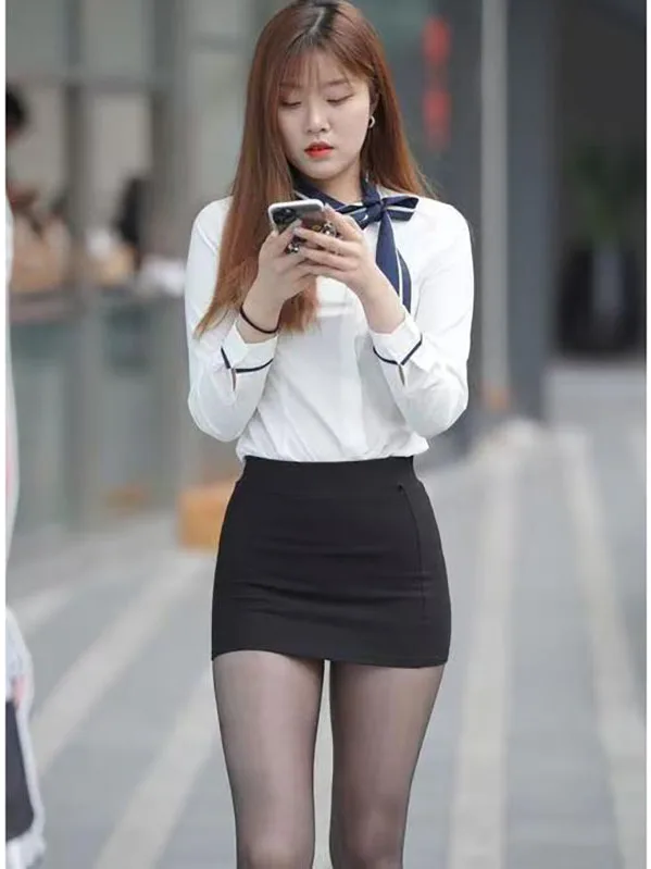 Black High Waist Bodycon Skirt 35cm Mini Skirt
