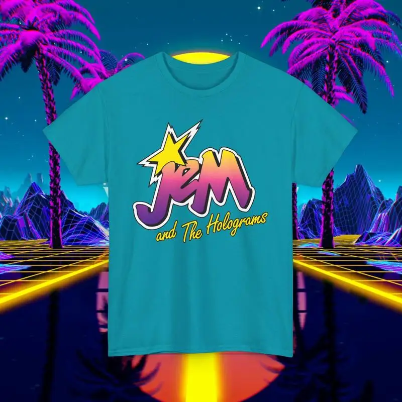 Camiseta personalizada con Logo de Jem y los hologramas, muñeca Vintage de los años 80