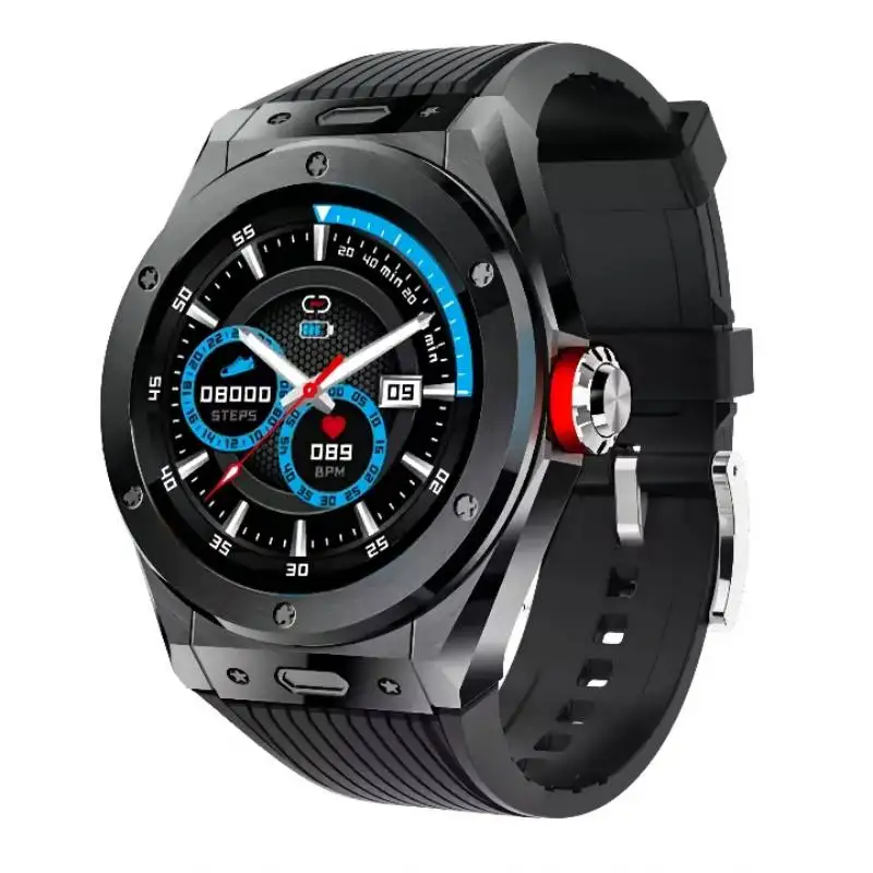 

MV58 Sport Smartwatch Men 1.28 Inch Full Circle Colorful Screen Zinc Alloy Shell Silicone Strap Japan Korea France Fashion Watch