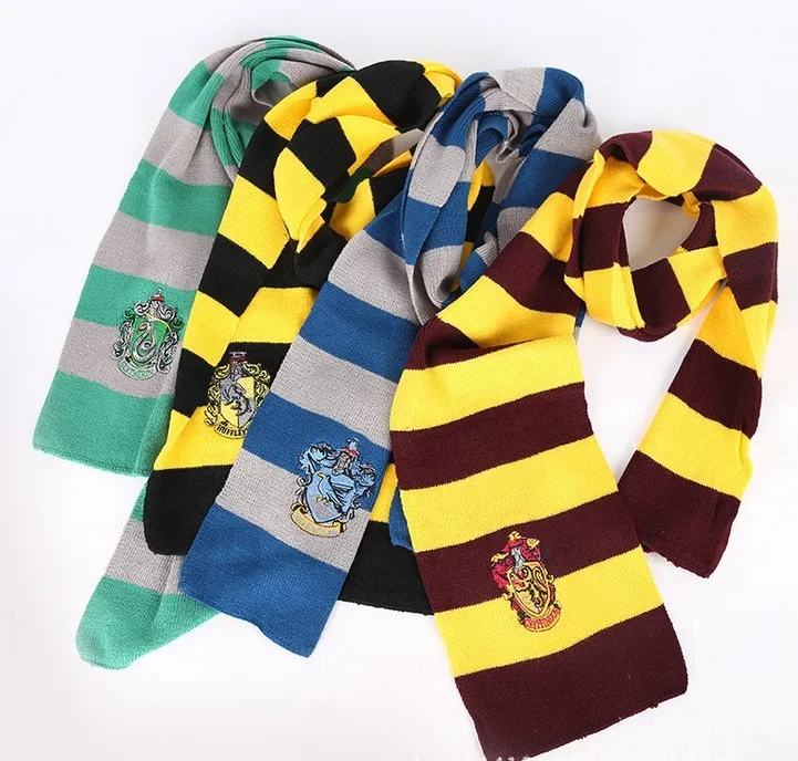 Halloween Costumes Potter Scarf College Style Magic School Cosplay Potter Costume Scarves Christmas Halloween Party Supplies