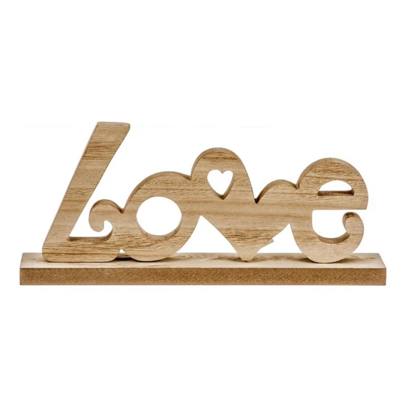 Decorative accessories decoration table top wood love. 4006770