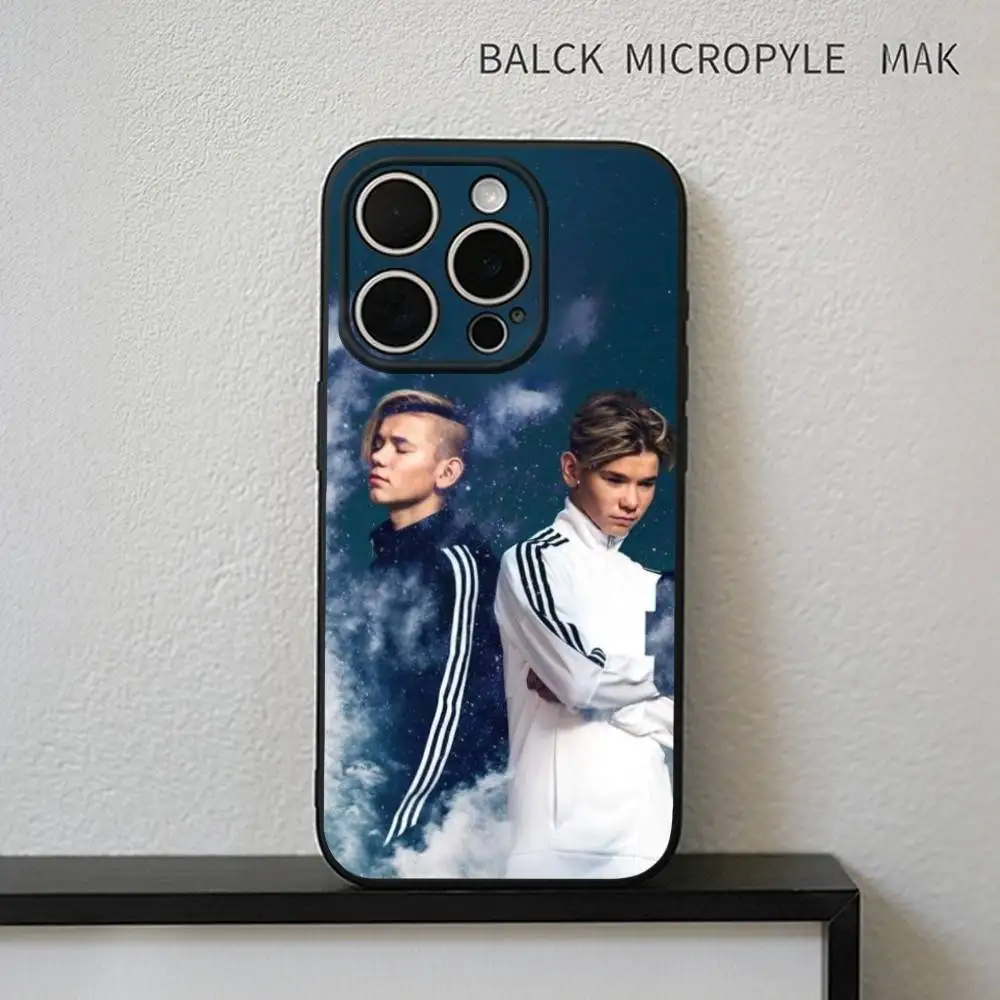 Marcus And Martinus Music   Phone Case For iPhone17,16,15,14,13,12,11 Plus,Pro Max Soft Black Cover