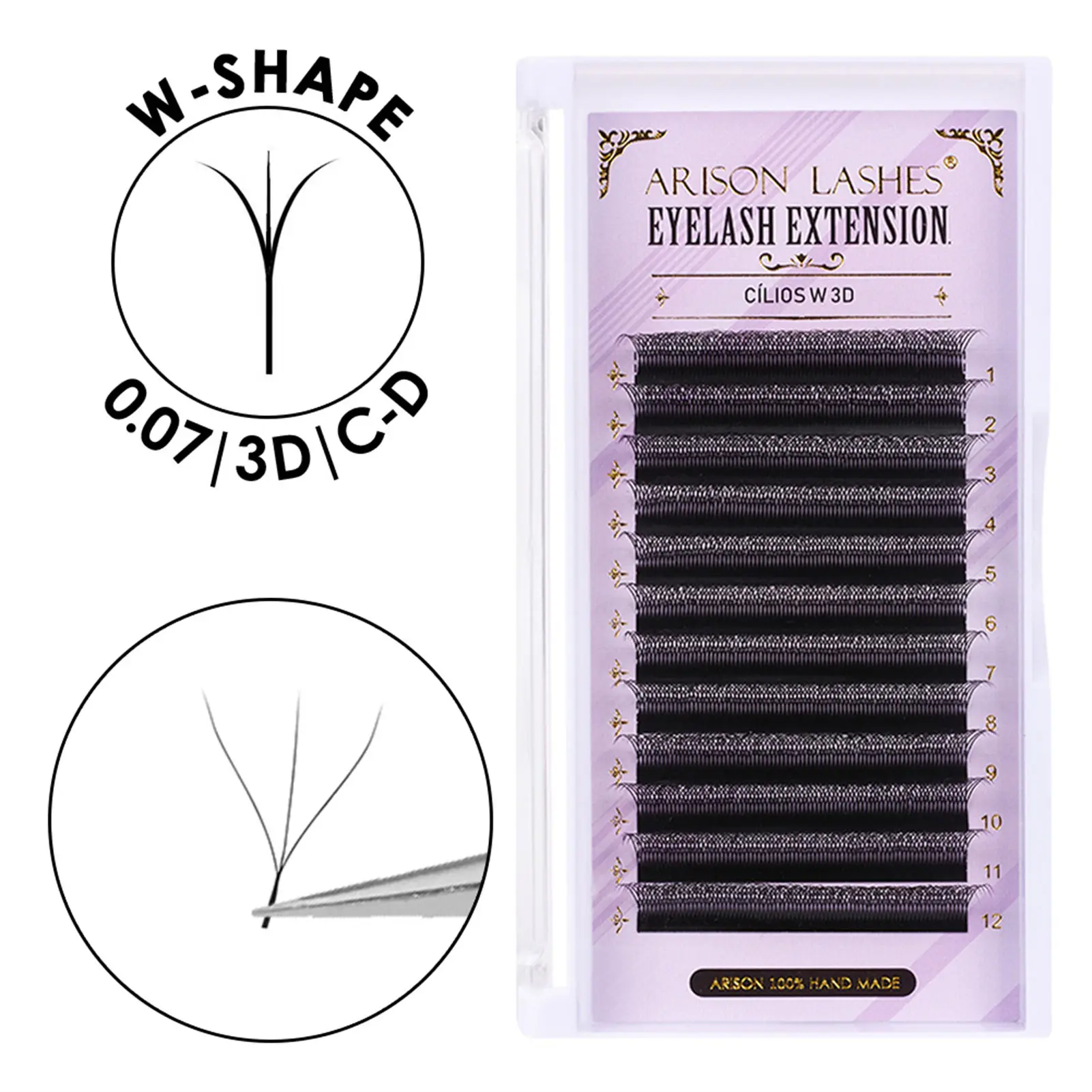 Individual False Eyelashes Grafted Lashes Easy to Use Realistic Look Lash Extension Kit Gift for Friends Family Members PR Sale