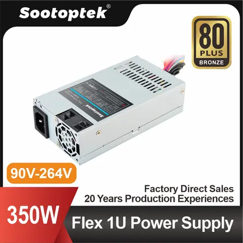 Flex 1u 350W ATX 미니 스위칭 전원 공급 장치, 서버 PSU 올인원 서버용, 90V-264V Best5