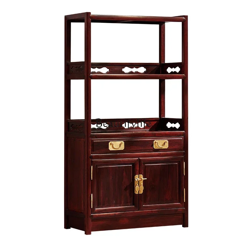 

Rosewood Sideboard Cabinet Sandal Wood Storage Solid Wood New Chinese Style Entrance Cabinet