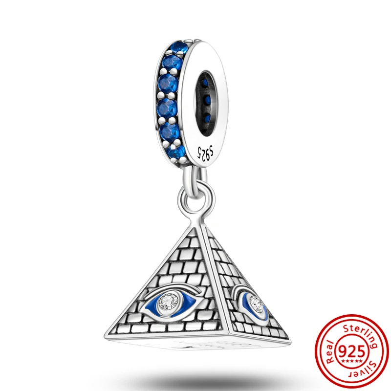 2026 Heißer Verkauf Charms Perle 925 Sterling Silber Blauer Schmetterling Leuchtender Glühwürmchen-Anhänger Passend für Armreif Armband Halskette DIY Schmuck