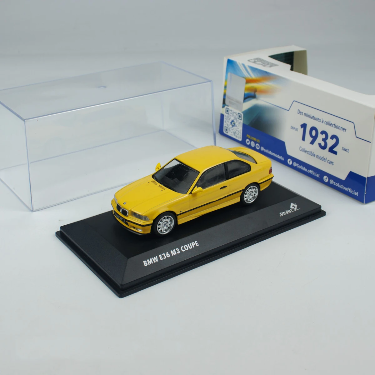 

Solido 1:43 E36 COUPE M3 1999 Alloy Die-Cast Car Model With Display Box Collection Ornament