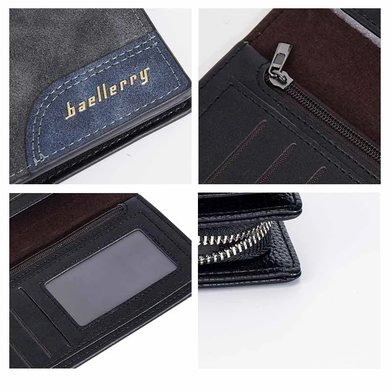 تتفاعل حجب سعة كبيرة الرجال محفظة الصلبة لينة الجلود حقيبة صغيرة الهاتف محفظة طويلة حامل بطاقة Carteira محفظة المال كليب