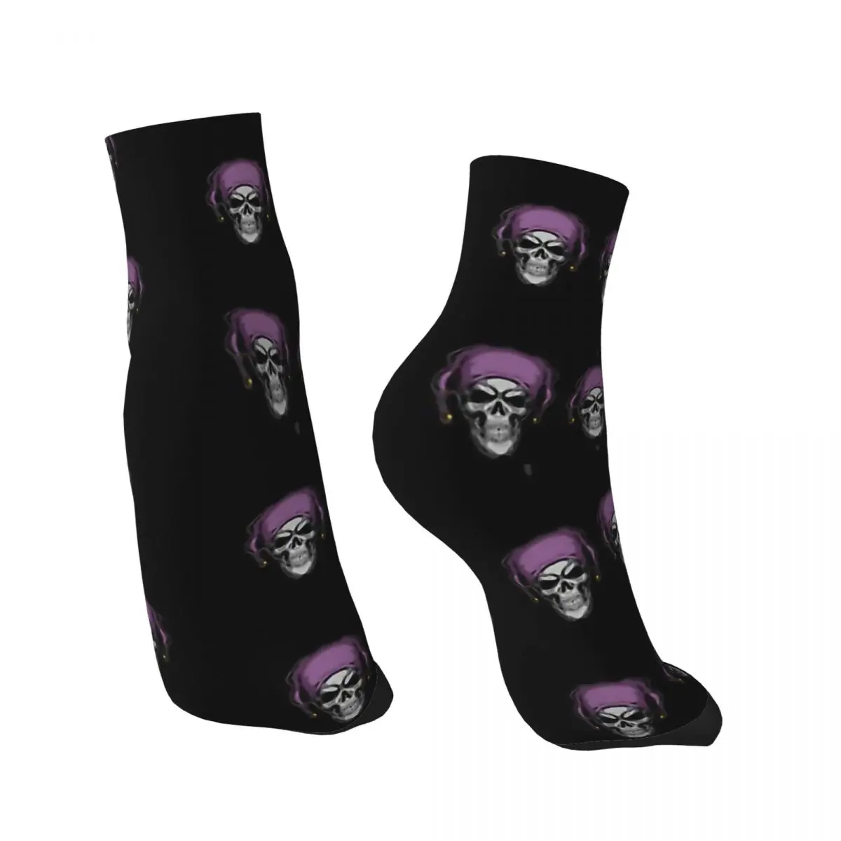 Happy Men's Ankle Socks Skull Jester A Nightmare on Elm Street Tina Nancy Slasher Film Street Style Novelty Crew Sock Gift Print