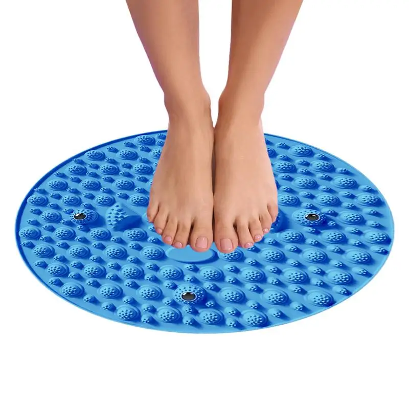 Foot Reflexology Mat Silicone Pressure Point Massage Tool Foot Pressure Point Pad Portable Massage Foot Mat Foot Reflexology