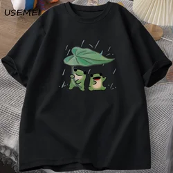 Frog Cute T Shirt Funny Frogs Rain Love Tshirt Men Women Romence T-shirt Casual Cotton Short Sleeve T Shirts Streetwear