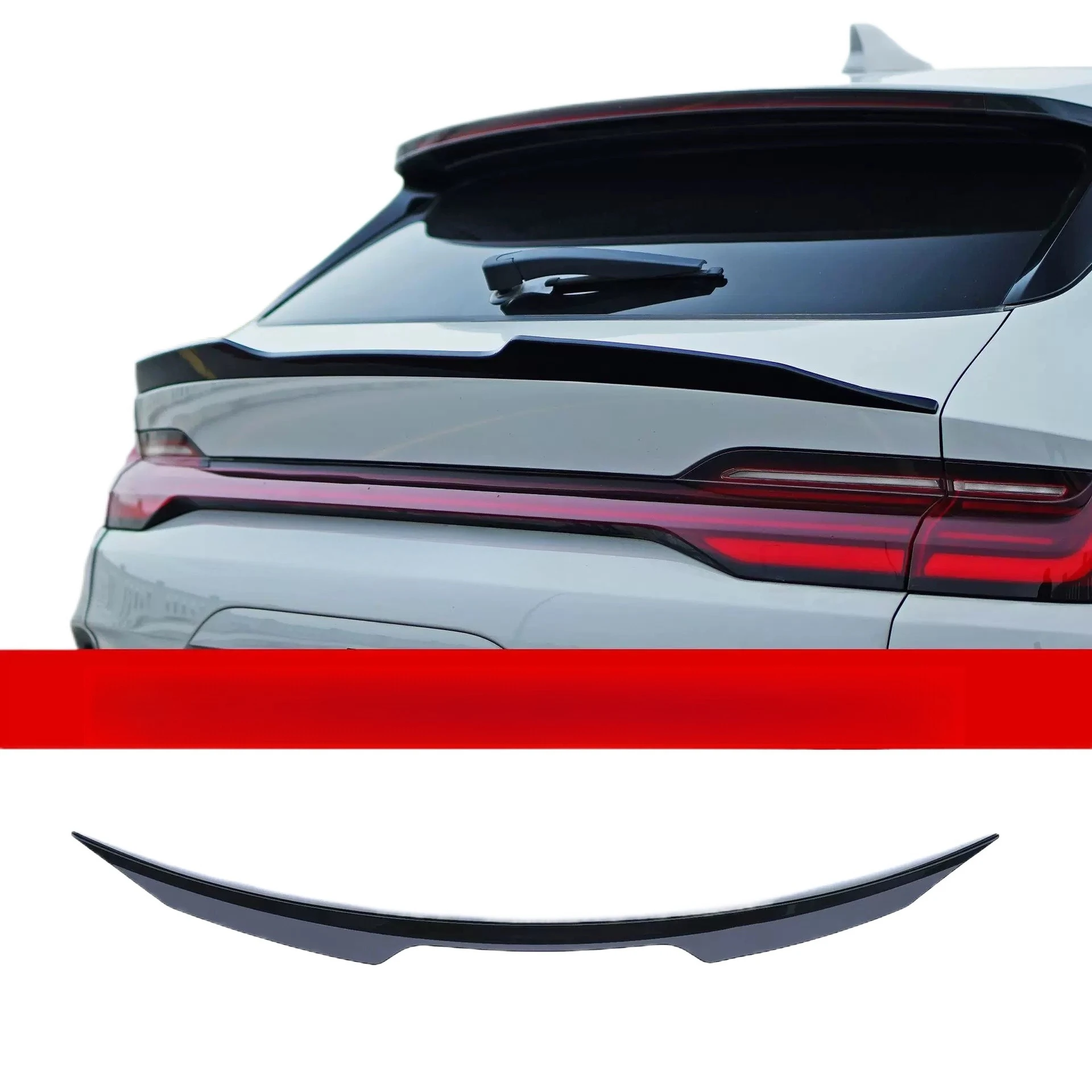 Rear Spoiler Top Wing Middle Wing Body Trim For BYD Song Plus DMI EV 2023‑2025 Car Exterior Modification Accessory