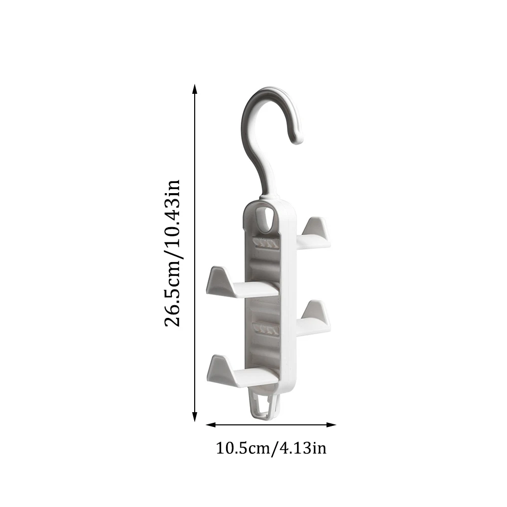 Storage artifact wardrobe storage multifunctional clothes hanger with no trace hanging bag rack, hat door, no punching hanging h image 5