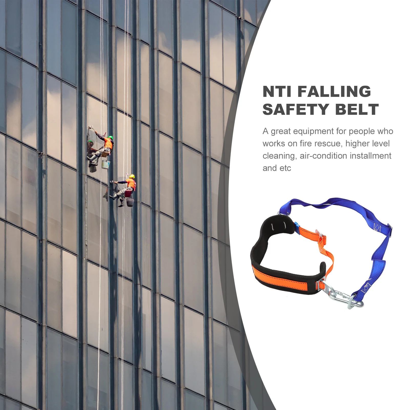 

Full Body Climbing Harness Outdoor Safety Belt High Load Bearing Safety Belt for Mountaineering Tree Climbing Electrical Work