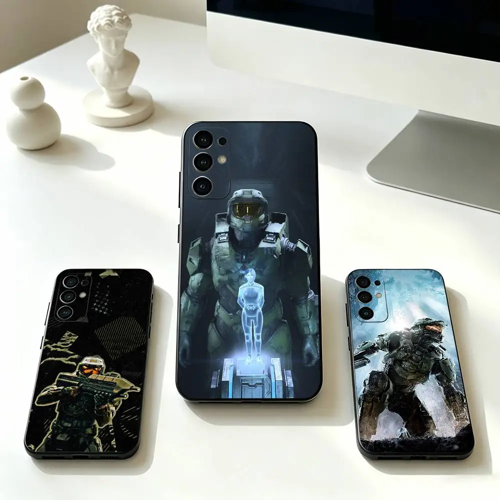 Game role M-Master-Chief  Phone Case For Samsung S25,S24,S21,S22,S23,S30,Ultra,S20,Plus,Fe,Lite,Note,10,Black Cover