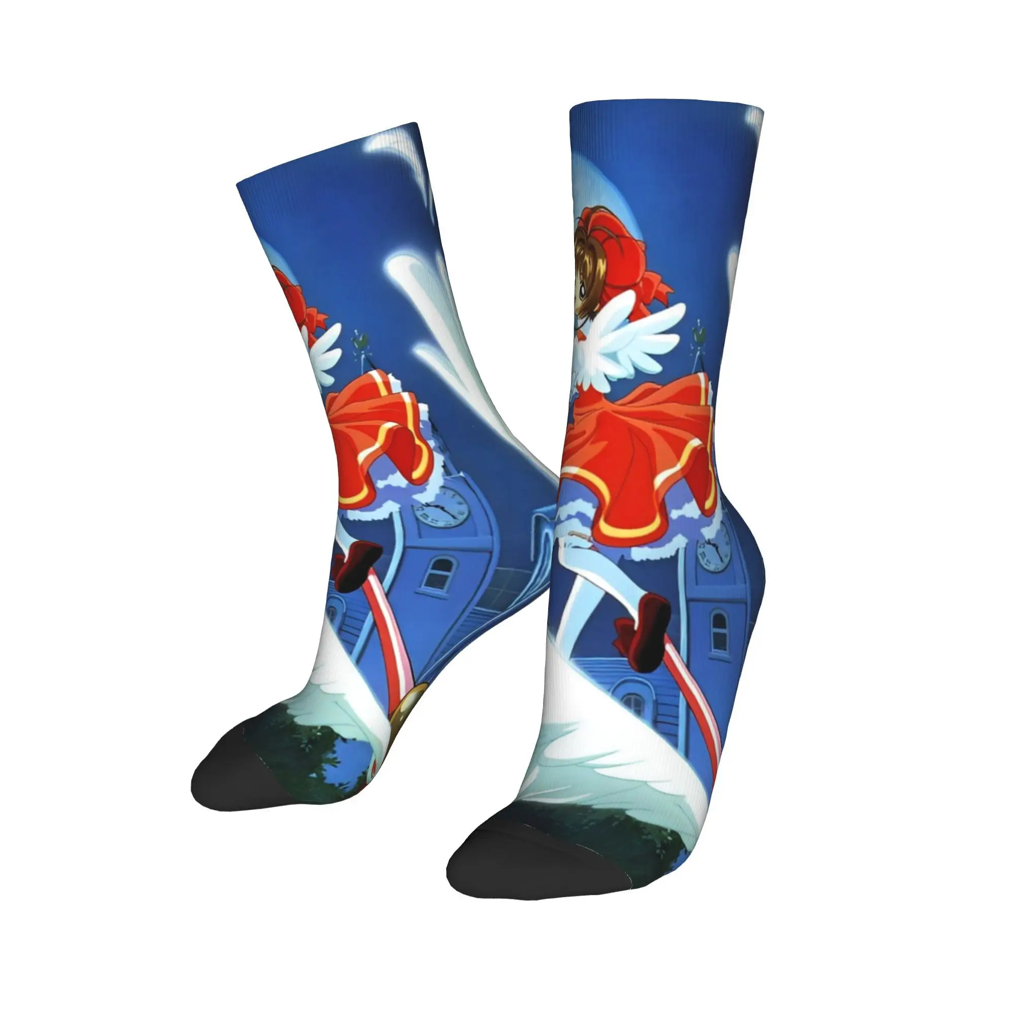 Cardcaptor Sakura Midnight Lady  Theme Dress Socks Accessories for Unisex Cozy Stockings