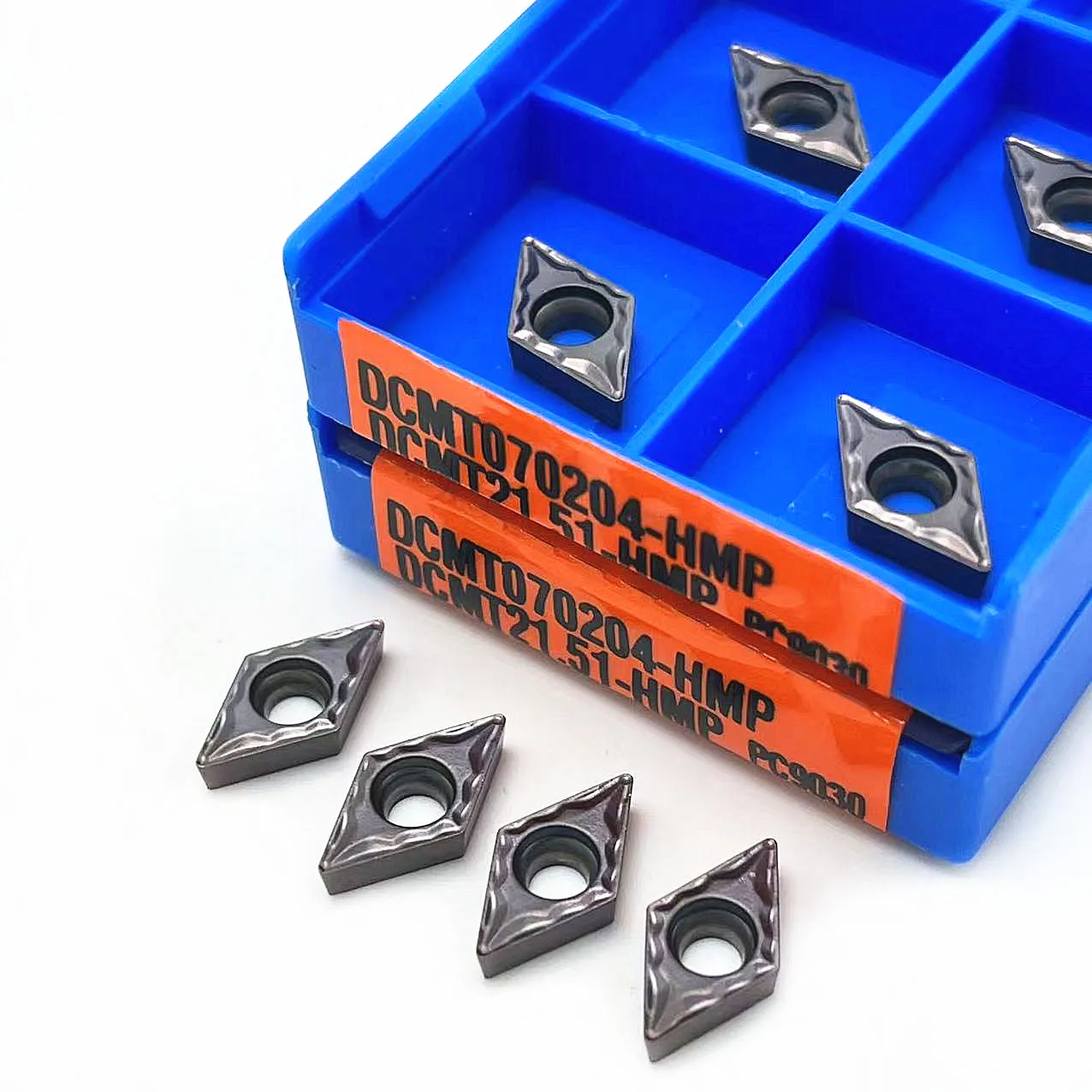 핀 밀링 툴 10 개 DCMT070204 DCMT11T304 HMP PC9030 NC3020, 카바이드 툴 고품질 절삭 공구 DCMT 070204 터닝 인서트