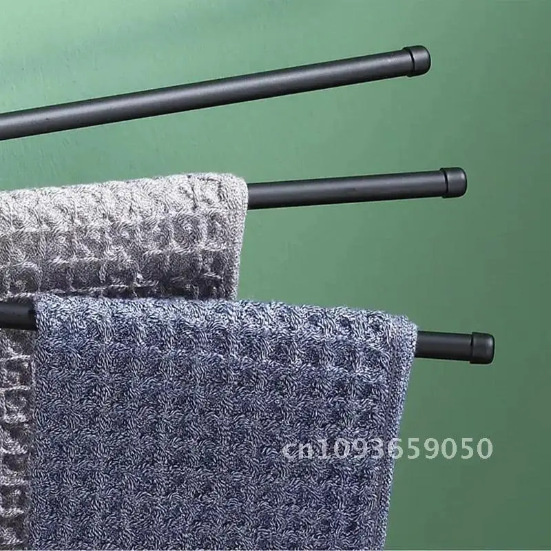 Bathroom Swivel Towel Bar, Towel Multipurpose Rack, Towel Kitchen Aluminum Holder Robe Hanger, Accessories Roll Dispenser,