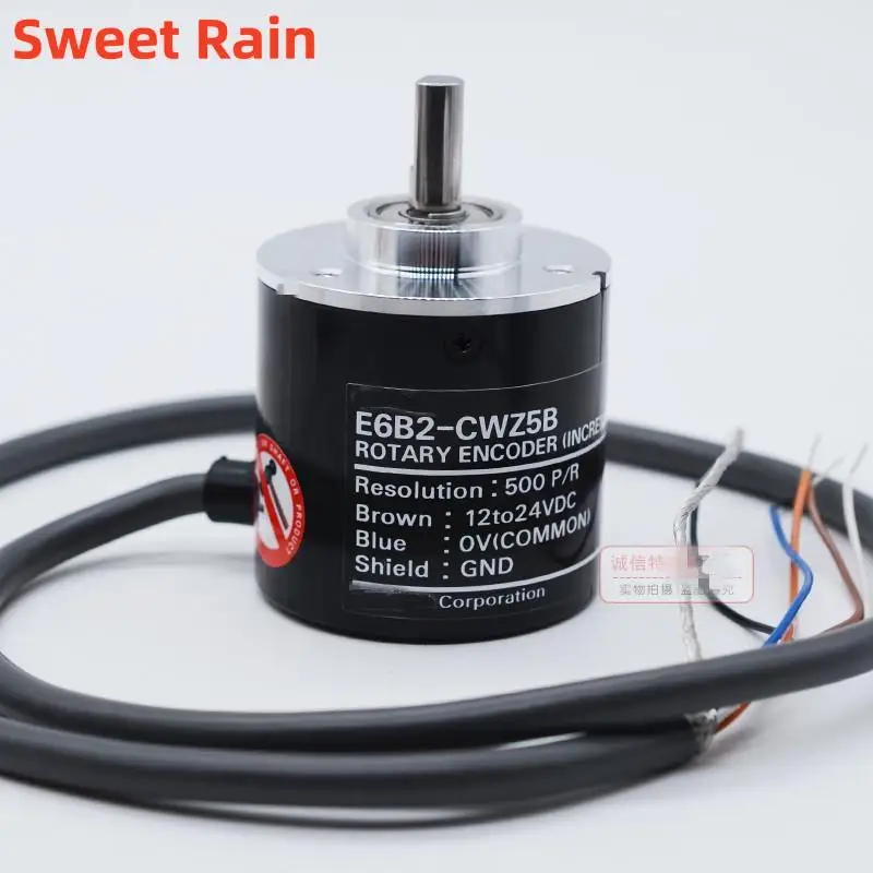 

E6B2CWZ5B ABZ 3-фазный поворотный энкодер E6B2-CWZ5B 10/20/30/100/300/360/500/1000/2000/2500P/R DC12-24V, выход PNP