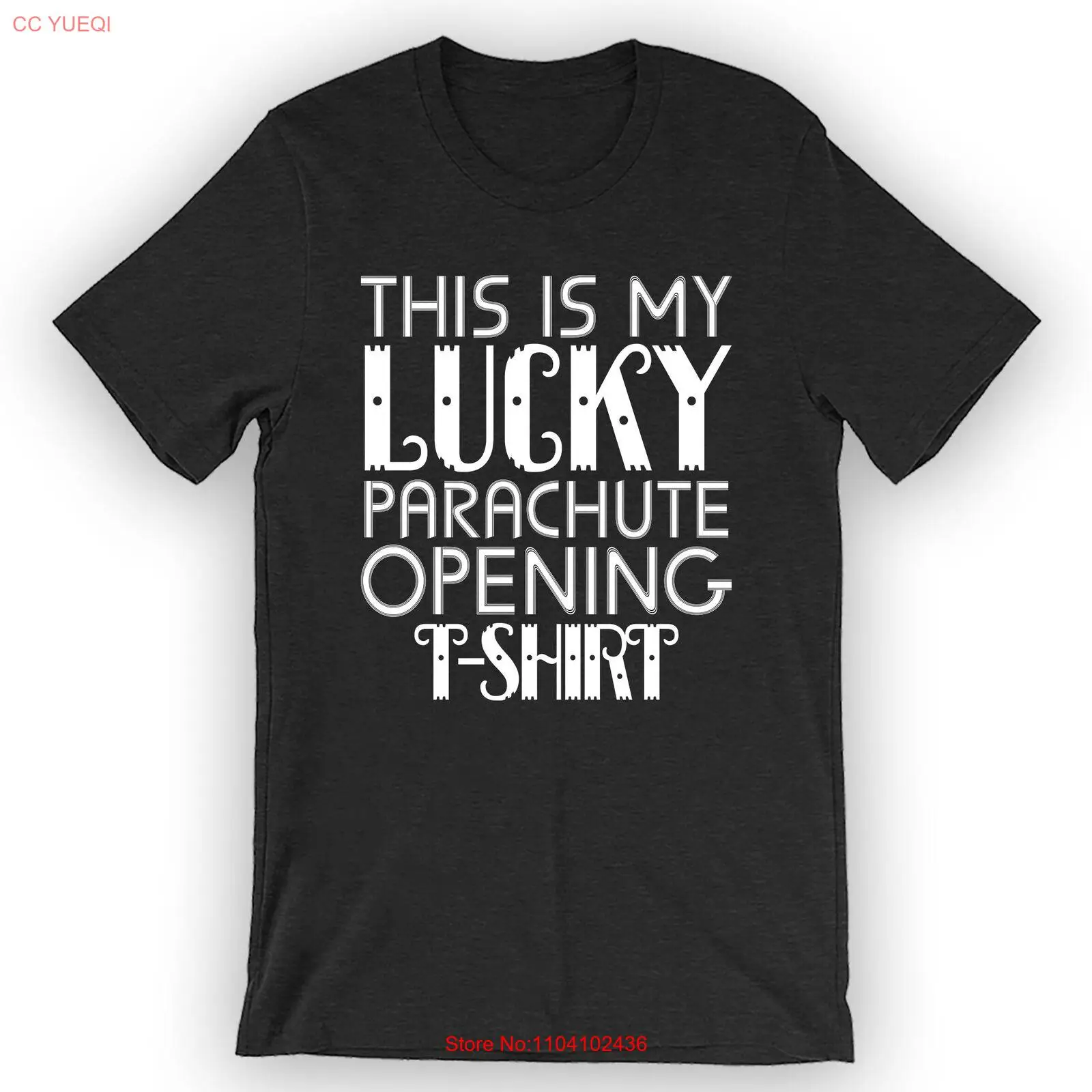 Unisex This Is My Lucky Parachute Opening T-Shirt T-Shirt Skydiving