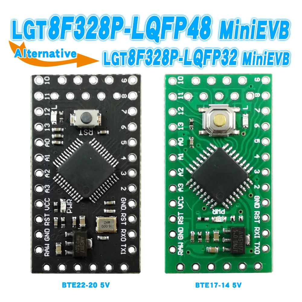 Substitui Pro Mini ATMEGA328P, Totalmente Compatível, Boa Qualidade, Todos Testados De Fábrica, LGT8F328P, LQFP32 MiniEVB