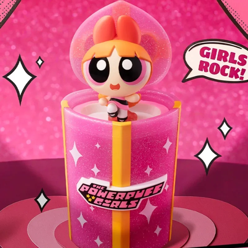 

POP MART The Powerpuff Girls Party Surprise Series слепая коробка Mystery Box игрушки Kawaii орнамент фигурки домашний декор настольная модель