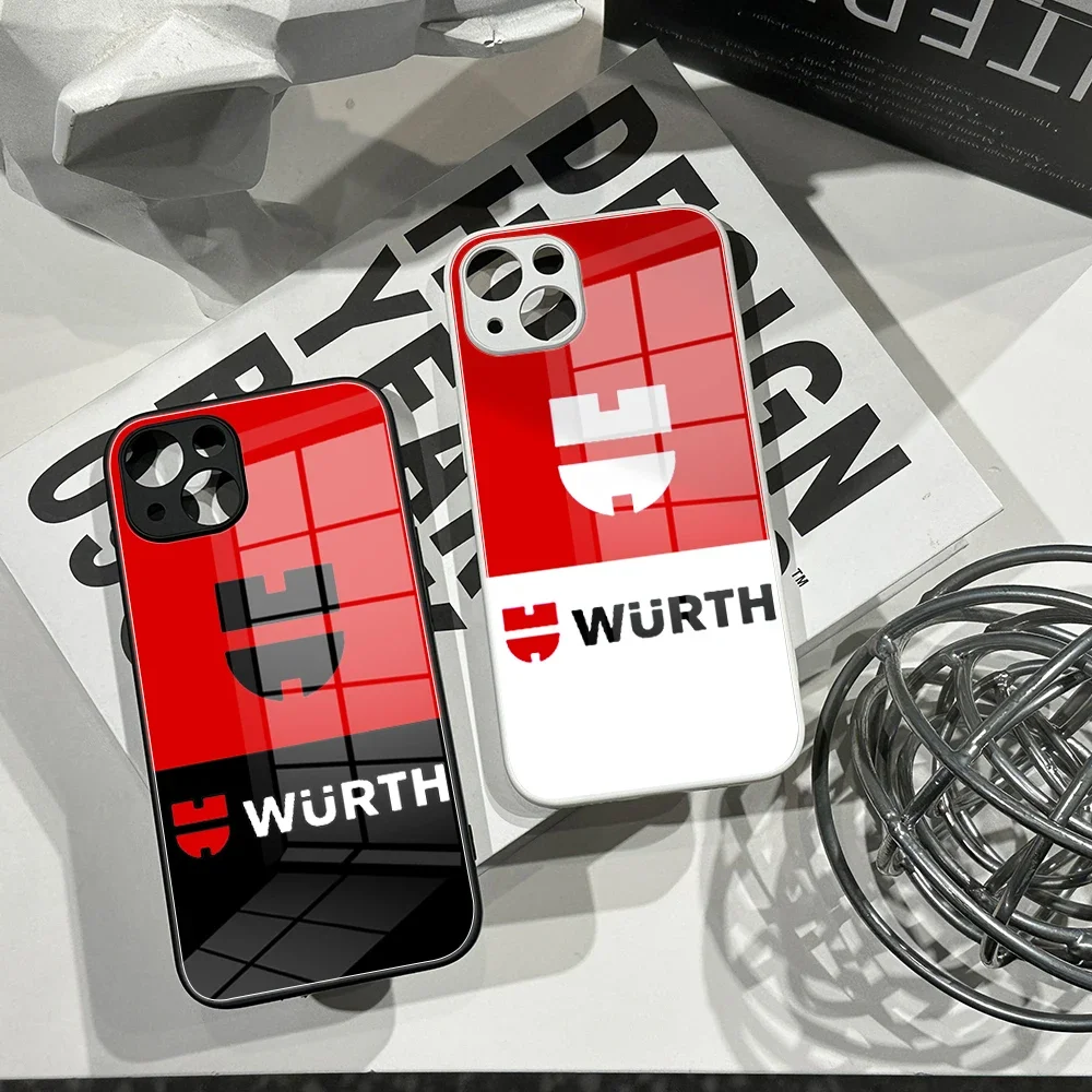 For IPhone 15 Pro Fashion Ger Wurth Group Tools Tempered Glass Phone Case For IPhone 15 14 13 12 XR XS MAX Covers