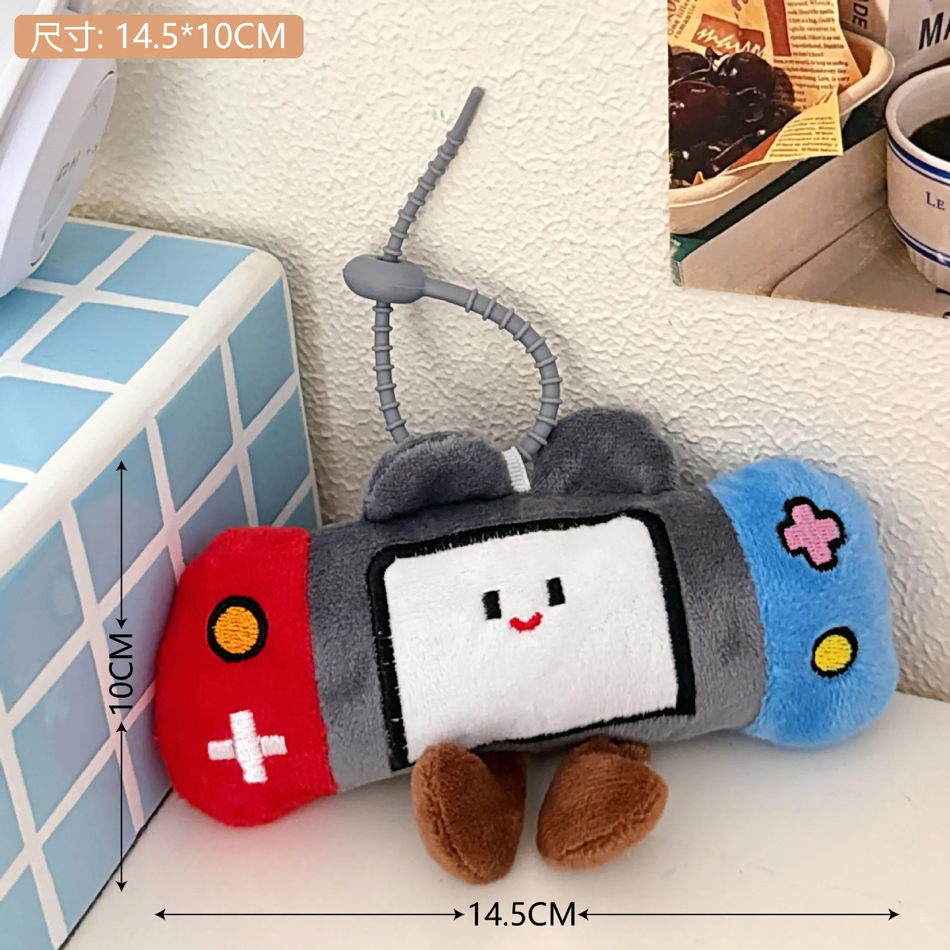 新しいクリエイティブゲームコンソール人形ペンダント子供のかわいいぬいぐるみおもちゃバッグ装飾ペンダントカップル人形小さなギフト