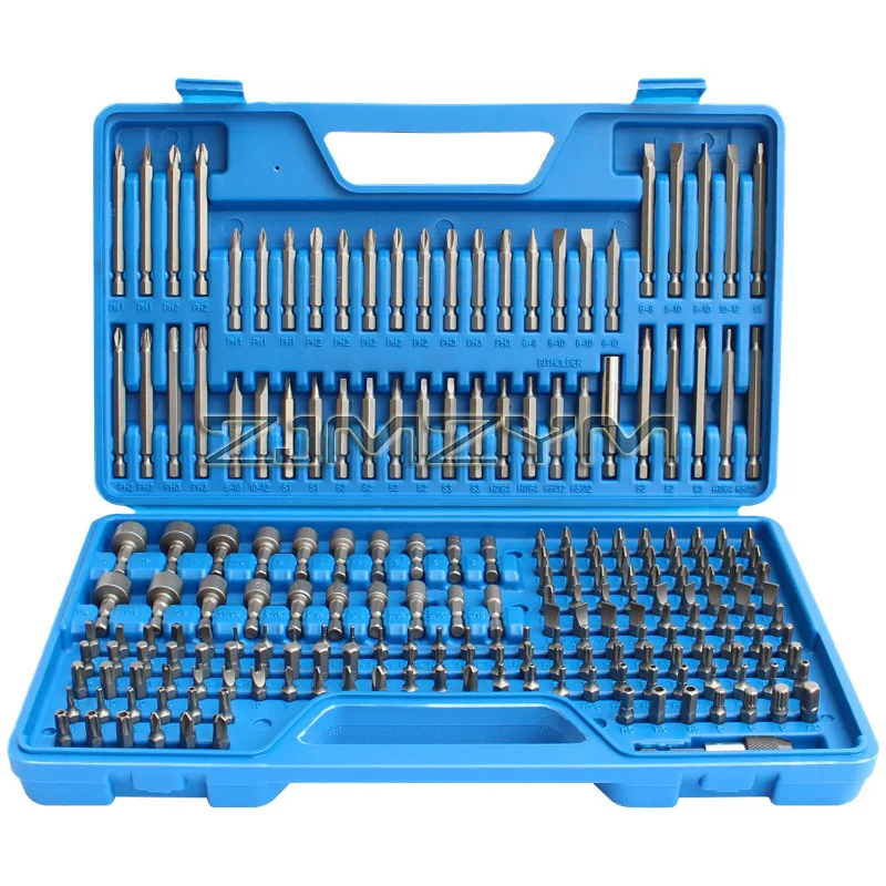 208PCS Screwdriver Bits Set Mini Screwdriver Chromium Vanadium Steel Bits Repairt Tools with Multiple Models of Screwdriver Bits