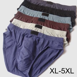 1PC 100 Cotton Briefs Men's Comfortable Underpants Male Breathable Underwear Lingerie Panties Plue Size Xl -5XL