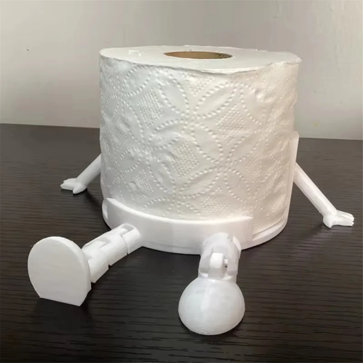 A03R 3D Printed Tissue Holder - Movable Joints Toilet Paper Rack for Home & Bathroom, Small Ornaments for Home Decoration