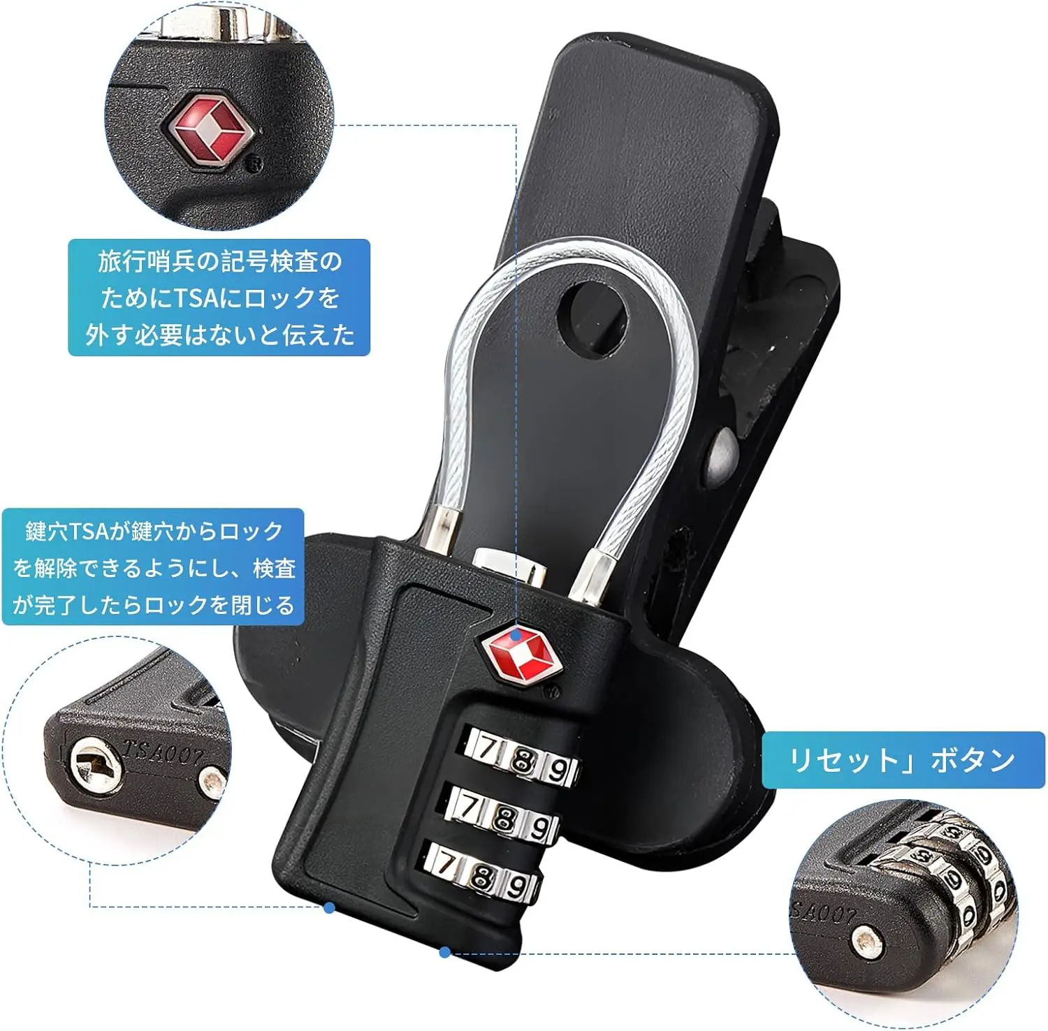 TSA 3 Digit Combination Lock New Anti-theft Security Tool Customs Password Lock Padlock Suitcase Luggage Coded Lock Travel