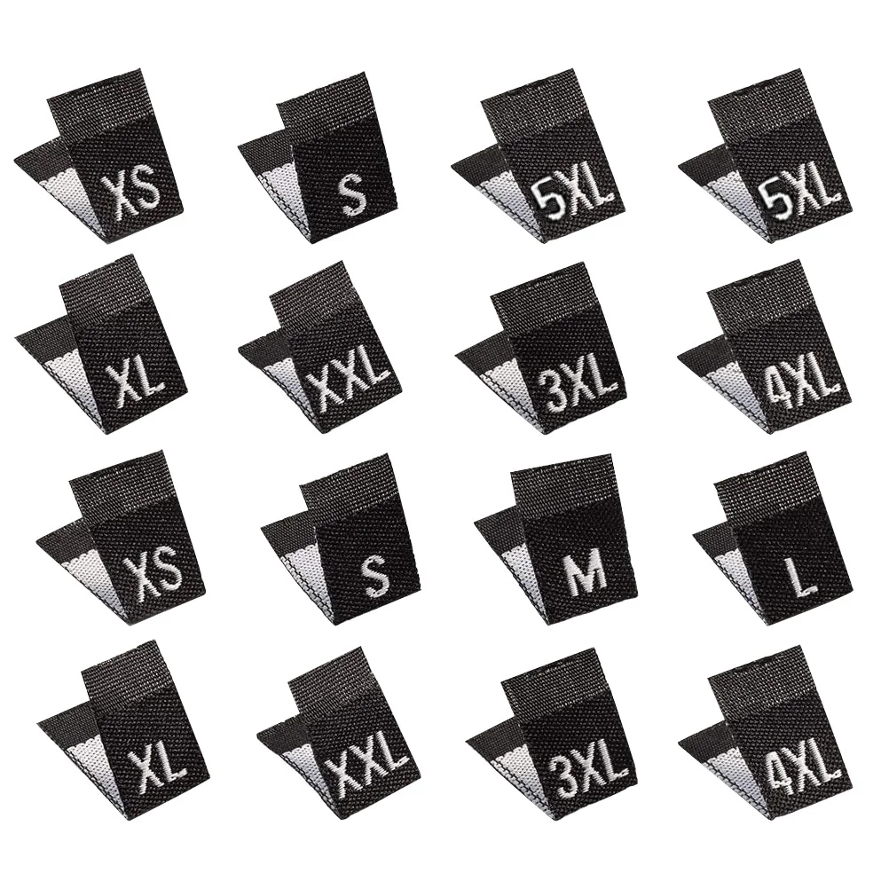 

900pcs Wash Care Size Labels Folding Sewing Tags For Clothing Garment Size Mark Iron On Diy Unisex Clothes Accessory